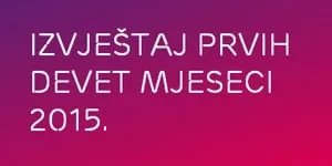 Izvještaj prvih devet mjeseci 2015.